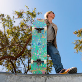 Abstracte Kunst: Kleine Zeewezens Persoonlijk Skateboard