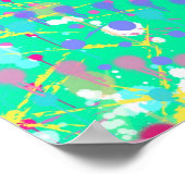 Abstracte Kunst: Kleine Zeewezens Poster (Hoek)