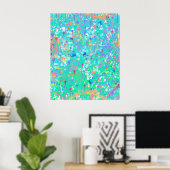 Abstracte Kunst: Kleine Zeewezens Poster (Thuiskantoor)