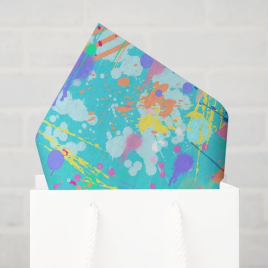 Abstracte Kunst: Kleine Zeewezens  Tissuepapier (Cadeauzakje)