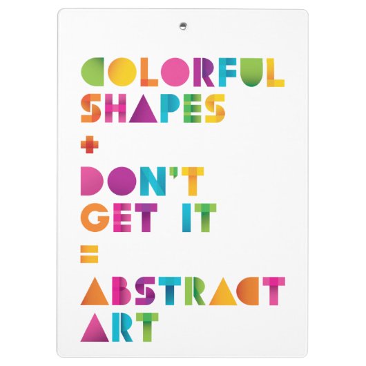 Abstracte kunst klembord (Achterkant)