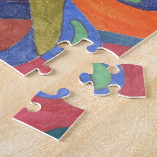 abstracte kunst "Kleur Rush" Legpuzzel (Zijkant)