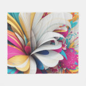 abstracte kunst kleurrijk fleece deken (Voorkant (Horizontaal))