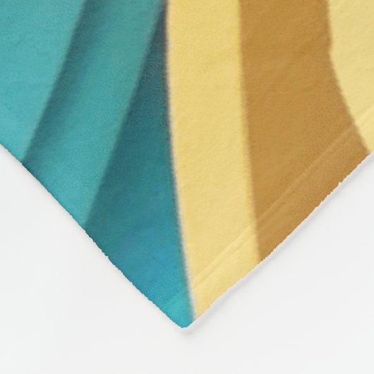 abstracte kunst kleurrijk fleece deken (Hoek)