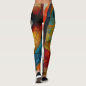 Abstracte kunst kleurrijk leggings (Achterkant)