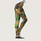 Abstracte kunst kleurrijk leggings (Rechts)