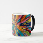 Abstracte kunst kleurrijk magische mok (Voorkant rechts)
