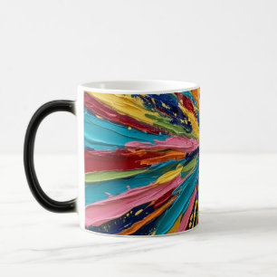 Abstracte kunst kleurrijk magische mok