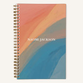 Abstracte kunst, kleurrijk, persoonlijk notitieboek (Voorkant)