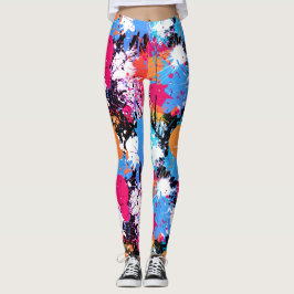Abstracte kunst - kleurrijke Leggings - Schildspal