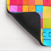 Abstracte Kunst Kleurrijke NAAM Kantoor Home Schoo Muismat (Hoek)