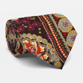 Abstracte Kunst Kleurrijke Paisley Pattern Stropdas (Opgerold)