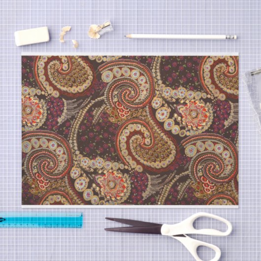 Abstracte Kunst Kleurrijke Paisley Pattern Tissuepapier (Craft)