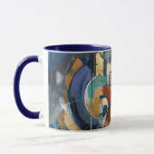 Abstracte kunst koffiekop mok (Links)