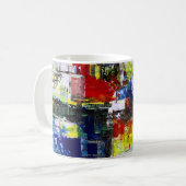 Abstracte Kunst Koffiemok (Voorkant links)