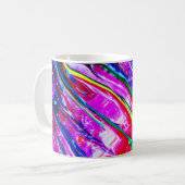 Abstracte kunst koffiemok (Voorkant links)