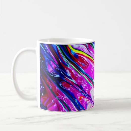 Abstracte kunst koffiemok (Links)