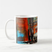 Abstracte Kunst Koffiemok (Links)
