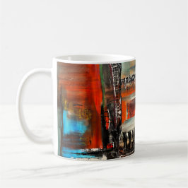 Abstracte Kunst Koffiemok