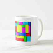 abstracte kunst koffiemok (Voorkant rechts)