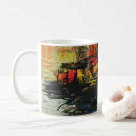 Abstracte Kunst Koffiemok