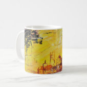 Abstracte kunst koffiemok (Voorkant links)