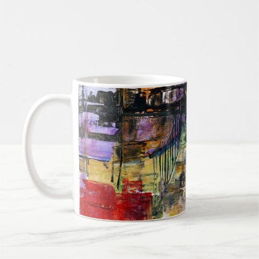 Abstracte Kunst Koffiemok (Links)