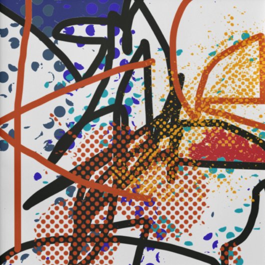 Abstracte kunst koffiemok