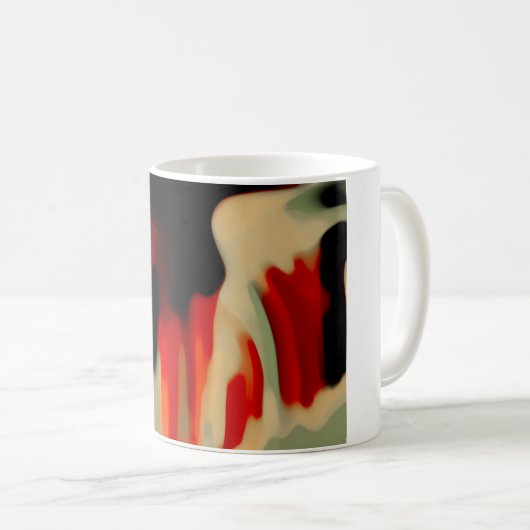 Abstracte kunst koffiemok (Voorkant rechts)