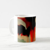 Abstracte kunst koffiemok (Voorkant links)