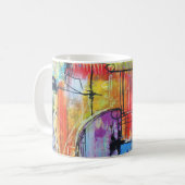 Abstracte Kunst Koffiemok (Voorkant links)