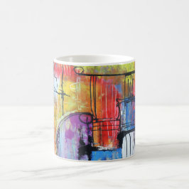 Abstracte Kunst Koffiemok