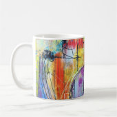Abstracte Kunst Koffiemok (Links)