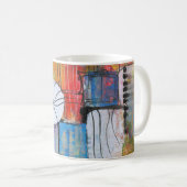 Abstracte Kunst Koffiemok (Voorkant rechts)