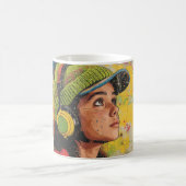 Abstracte kunst koffiemok (Center)