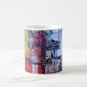 Abstracte kunst koffiemok (Center)