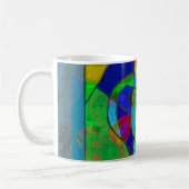 abstracte kunst koffiemok "abstract6" (Links)