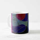 Abstracte Kunst Koffiemok "Candlelight Variatie" (Voorkant links)