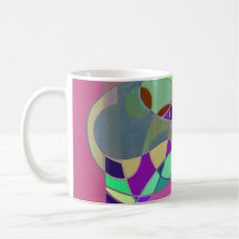 Abstracte Kunst Koffiemok "Kleurrijke Abstract"