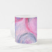 Abstracte Kunst Koffiemok Matglas Koffiemok (Voorkant links)