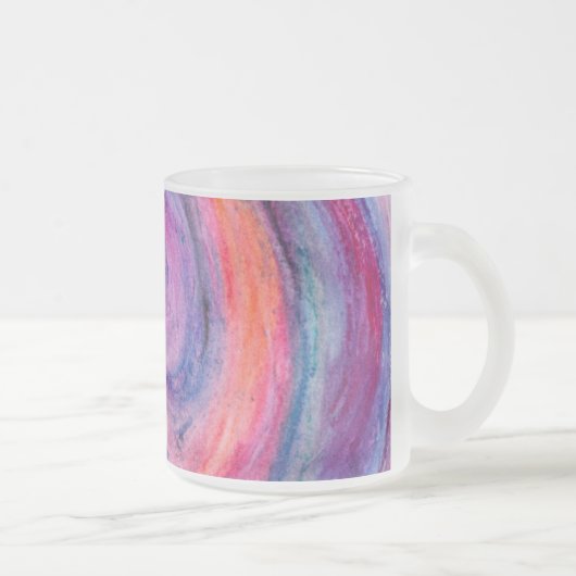 Abstracte Kunst Koffiemok Matglas Koffiemok (Rechts)