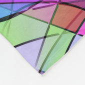 Abstracte Kunst - Kronkelige Lussen Naadloos Patro Fleece Deken (Hoek)