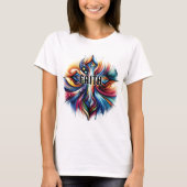 Abstracte Kunst Kruis Geloof T-shirt (Voorkant)