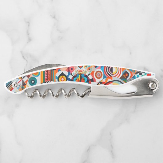 abstracte kunst kurkentrekker (Achterkant)