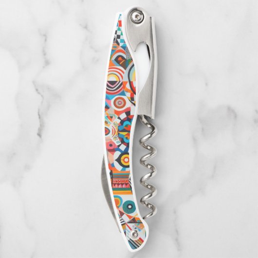 abstracte kunst kurkentrekker (Achterkant)