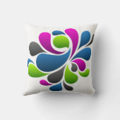 Abstracte kunst kussen (Achterkant)