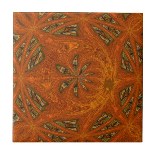 Abstracte kunst Labyrint Tegeltje (Voorkant)