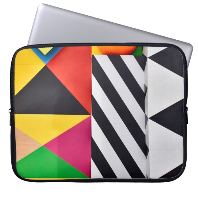Abstracte kunst laptop sleeve (Voorkant)