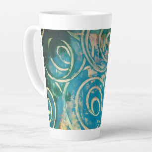 Abstracte Kunst Latte Mok