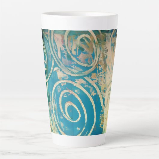 Abstracte Kunst  Latte Mok (Voorkant)